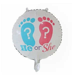 18inch Baby Shower Round Foil Balloons Princess Boy or Girl Birthday Party Decor golobs Supplies baby 1st Helium balloon