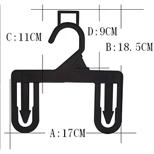 4021 kids Briefs hanger black short plastic hanger for wet clothes pants