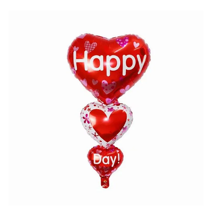 Whosale Multiple Style Weeding Decoration Foil Balloons Red Heart Love Letter Lip Inflatable Aluminum Film Balloon For Happy Valentines Day Bride Shower Decoration