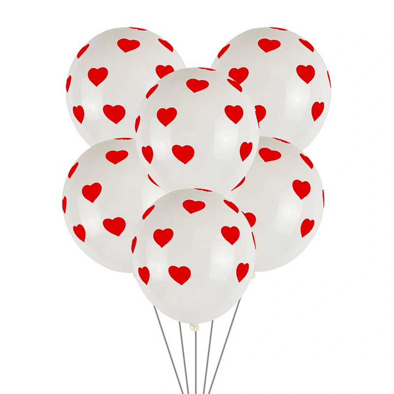 New Design 12 Inch Latex Balloons Little Heart Pattern Latex Balloons Valentines Day Balloons