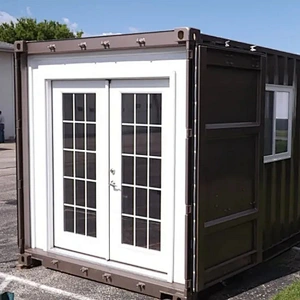 Casa contenedor asequible prefabricada de estructura de acero ligero