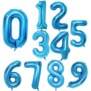 Hot selling 40 Inch Aluminum film Number Balloons Digital balloon Birthday party Wedding Party Decoration Foil Balloons