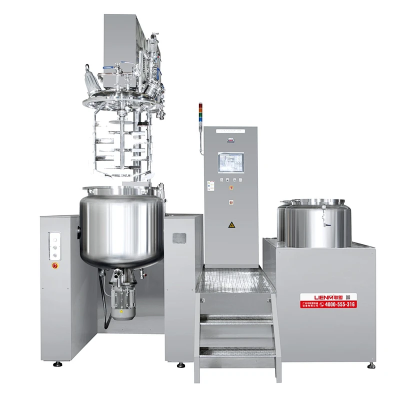 Intelligent PLC Control Cosmetic Vacuum Homogenizer Mixer Emulsifier