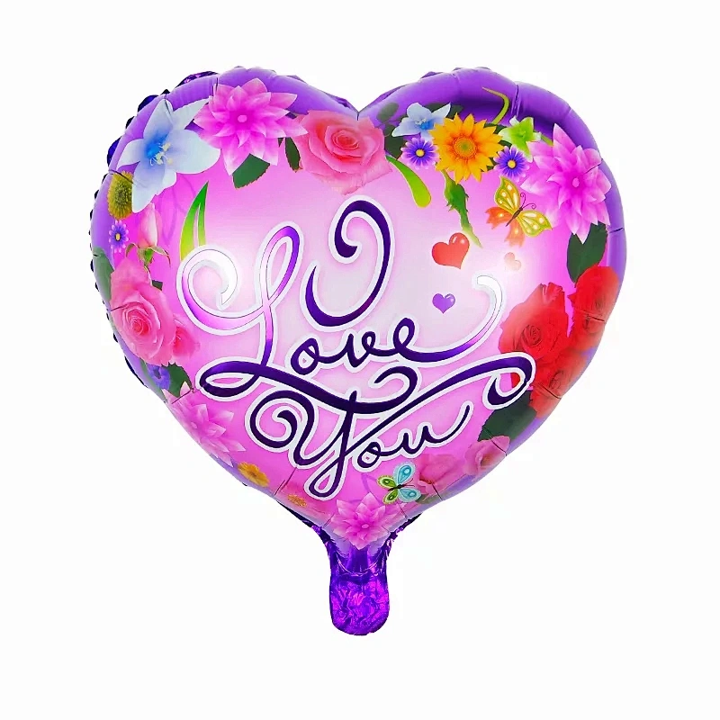 Hot Sales 18 Inch Heart Shaped Valentine's Day Love Helium Foil Balloons For  Wedding Party Decorations Balloons