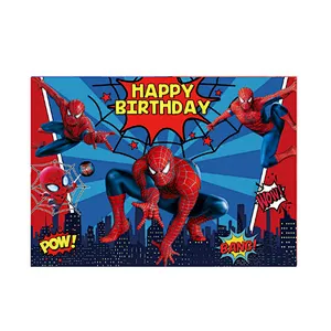 125x80cm Superhero Iron Man Hulk Banner Photography Backgrounds Professional Indoor Birthday Party Decoratio Photo Backdrops