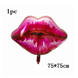 Wholesale Lips Shape and Lipstick Balloon Set Wedding Valentine's Day Party Decoration Balloons