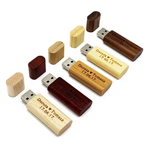 Custom Wooden USB Stick High Speed USB Stick 2.0 Interface USB Flash Drive