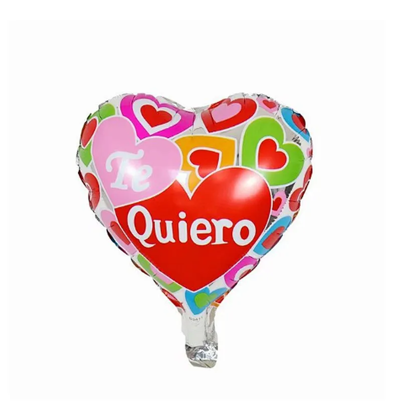 10inch Spanish Balloon I Love You Heart TE AMO Foil Balloons Wedding Birthday Party TEAMO Valentine's Day Globos Supplies