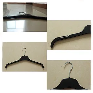 6003B-33 multifunctional plastic hanget thin suit hanger plastic clothes hanger with Metal Hook