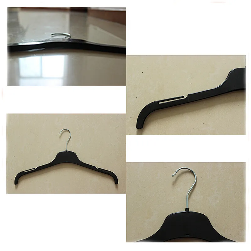 6003B-33 multifunctional plastic hanget thin suit hanger plastic clothes hanger with Metal Hook