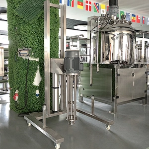 Movable Pneumatic Lifting Homogenizer Mixing Machine Small High Shear Homogenizer Machine for Small Business Machine