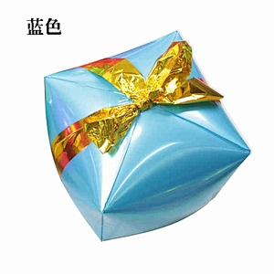 Hot selling box balloon Christmas gift box aluminum foil balloon birthday party decoration aluminum film balloon