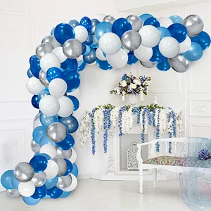 Blue Balloons Garland Arch Kit Set For Baby Shower Globos Birthday Party Wedding Decoration Balloons
