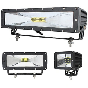 Wide Flood Beam LED Light Bar With Bottom Mount