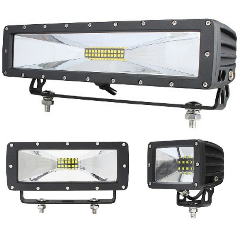 Wide Flood Beam LED Light Bar With Bottom Mount