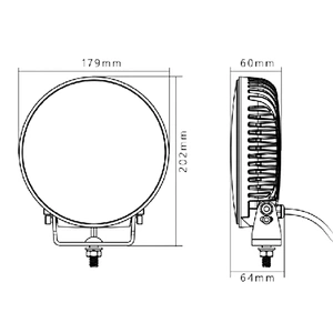 Driving Light LED 64W 7 Inch