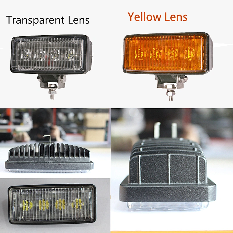 Square truck working LED HeadLight 12W 3x5 Inch for Johndeera tractor