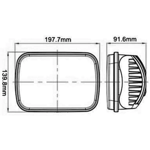 Truck LED Working Light 60W 7 Inch