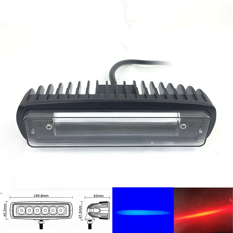 Forklift LED Warning Light 30W 6inch narrow beam line