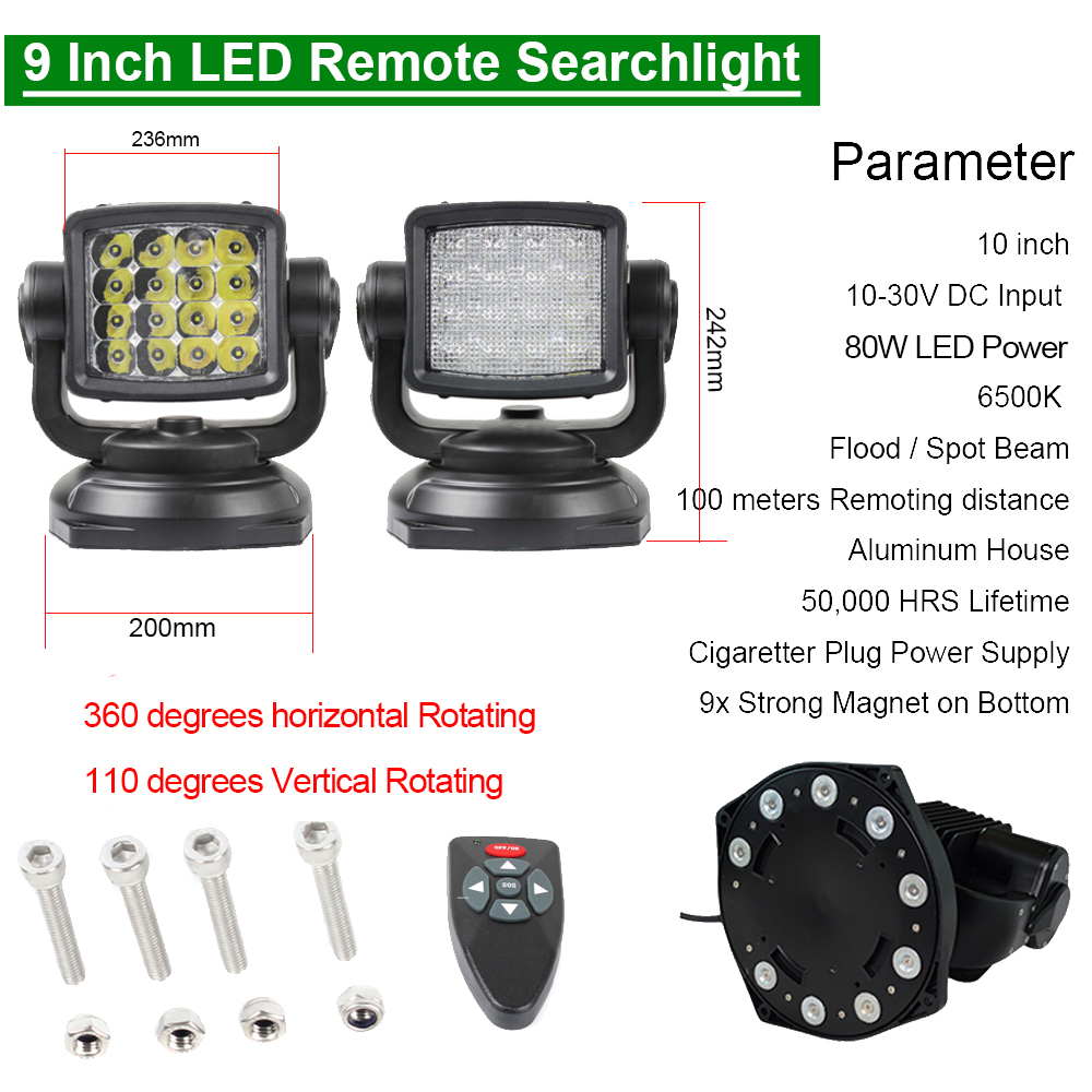 LED Searchlight remote