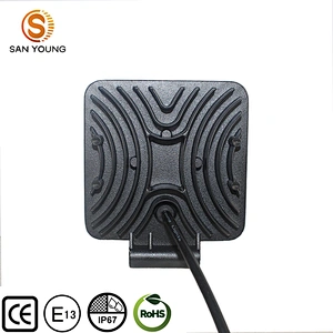 New Design LED Car Lights Square Shape 75W Cool White LED Work Lights 12-24V Waterproof 4 inch trucks work lamp
