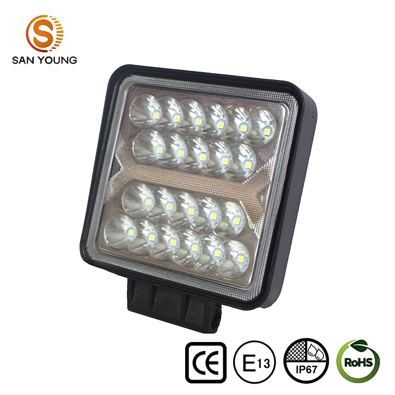 New Design 4 inch led work light square Shape for 4x4 offroad driving and Trucks working 12V 24V 150W tractor led work light