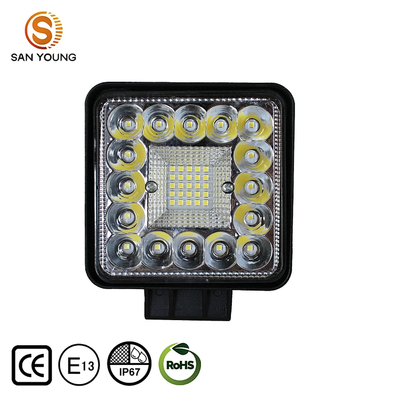 4 inch square 120W trucks pods light 12V 24V trucks work lamp atv utv LED machine work light