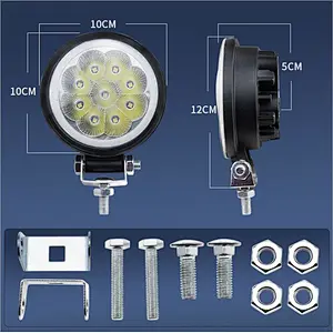 4 inch New high-power 27W work lights with DRL led car off-road vehicle lights working machinery installation lights