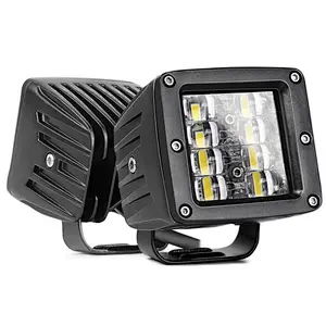 4 inch square 24W car working light 12V 24V truck side light LED work lamp forklift off-road spotlights vehicle modification Universal