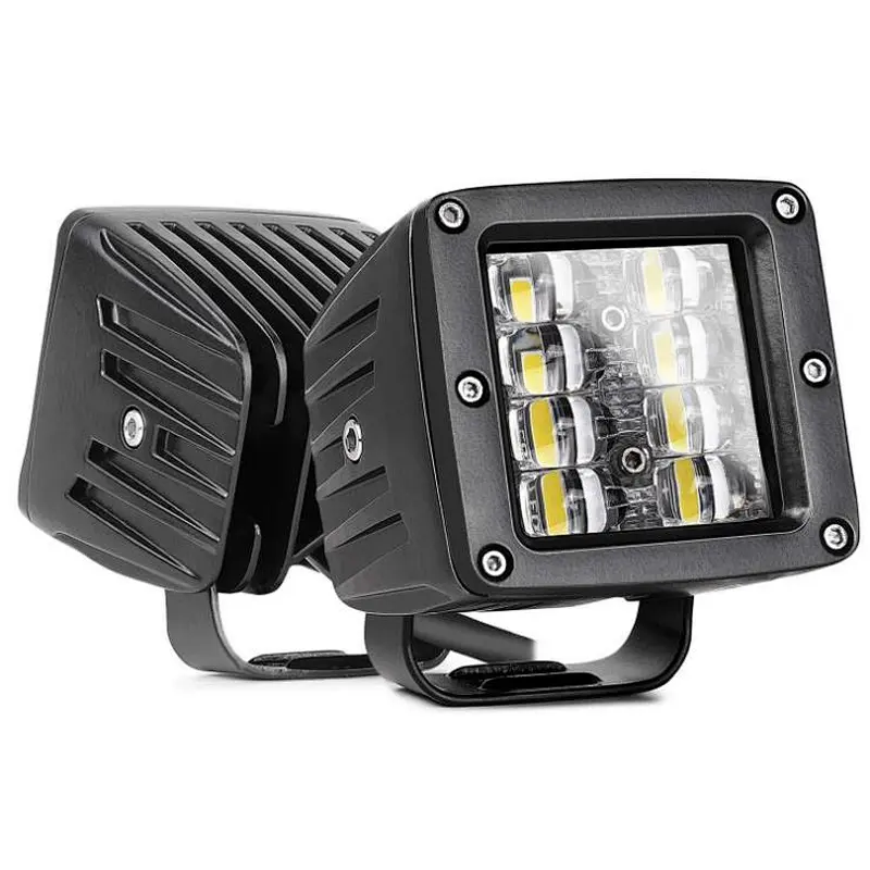 4 inch square 24W car working light 12V 24V truck side light LED work lamp forklift off-road spotlights vehicle modification Universal