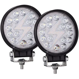 4 Inch LED Fog Lights for Trucks 10-80V Round Dual Color Light Waterproof LED Work Light Off-Road Lights for Truck ATV UTV SUV