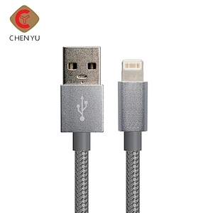 Best Seller 1M Fast Charging Fabric Nylon Braided USB Data Cable For Iphone Charger