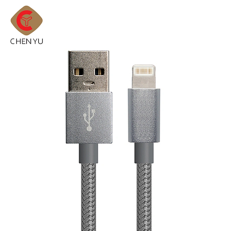 Best Seller 1M Fast Charging Fabric Nylon Braided USB Data Cable For Iphone Charger