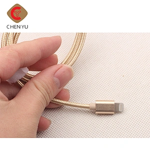 Best Seller 1M Fast Charging Fabric Nylon Braided USB Data Cable For Iphone Charger