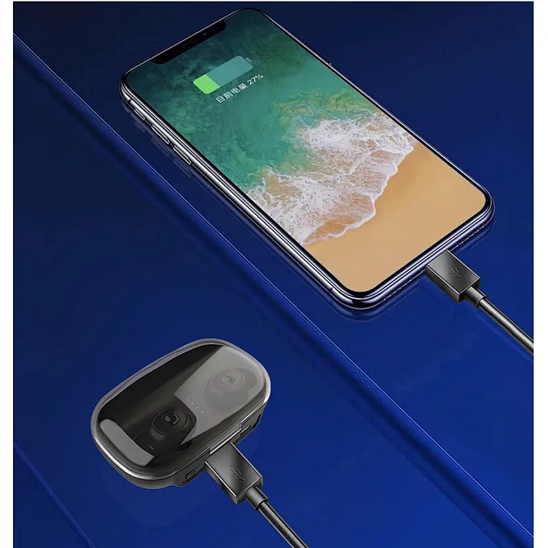 Super high capacity 3000mAh big battery TWS earbuds wireless earbuds luxury logo branded bluetoo earphones ear phon TWS