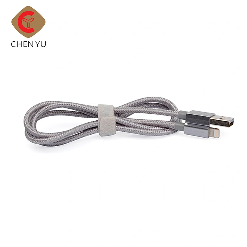 Best Seller 1M Fast Charging Fabric Nylon Braided USB Data Cable For Iphone Charger