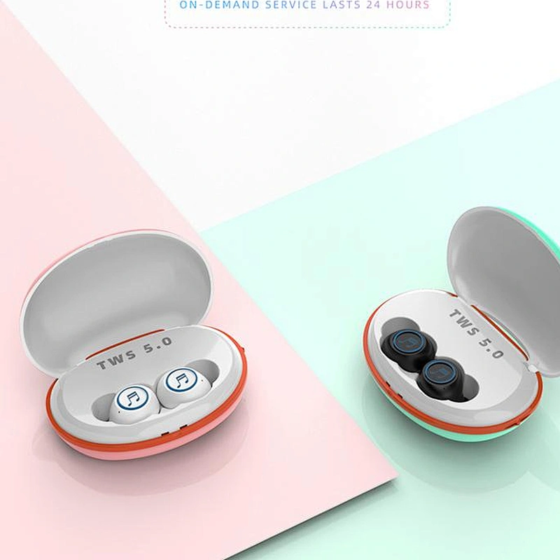 2020 new travel-friendly 3000mAh earbud case cute premium earbuds with power bank