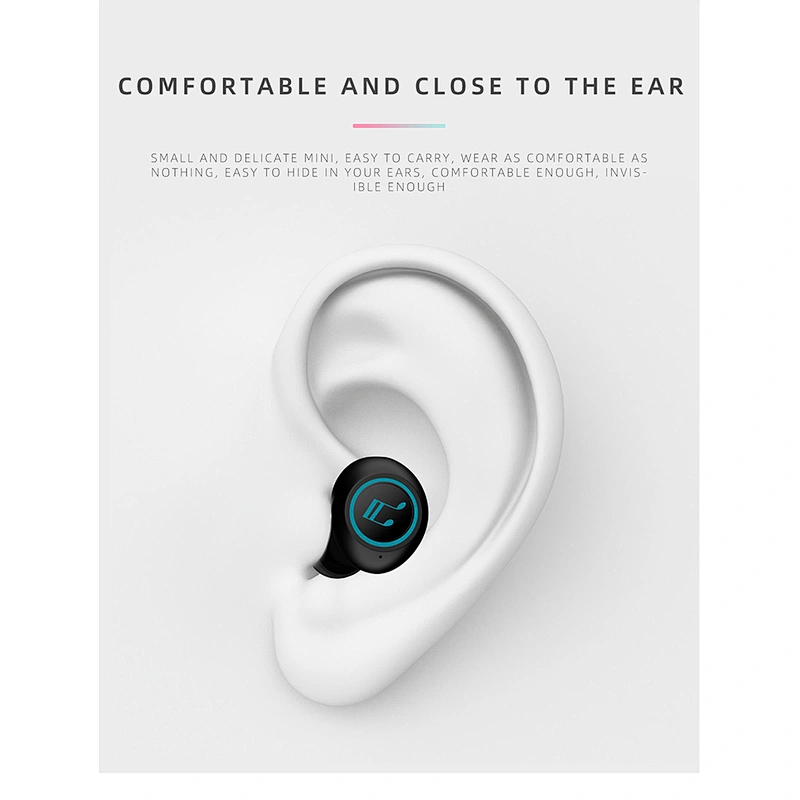 2020 new travel-friendly 3000mAh earbud case cute premium earbuds with power bank