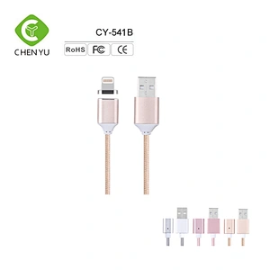 Amazon Hot selling fashionable Nylon tangle free magnetic usb cable for Iphone mobilephone