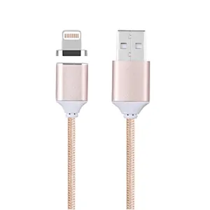 Amazon Hot selling fashionable Nylon tangle free magnetic usb cable for Iphone mobilephone