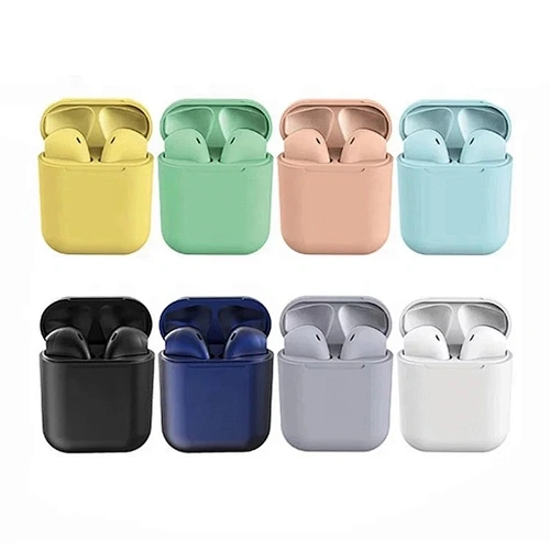2020 Amazon top OEM 5.0 wireless earbuds tws i12 earphone inpods 12 wireless headphone blue toot
