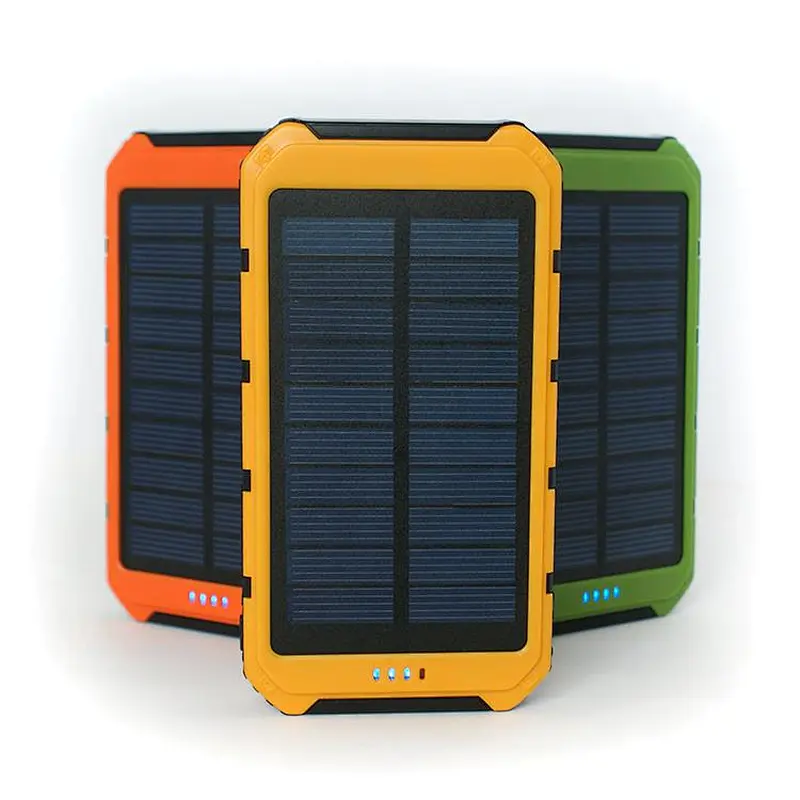 Portable Charger, 8000mah Solar Panel Charger Power Bank with Fast Technology for Iphone