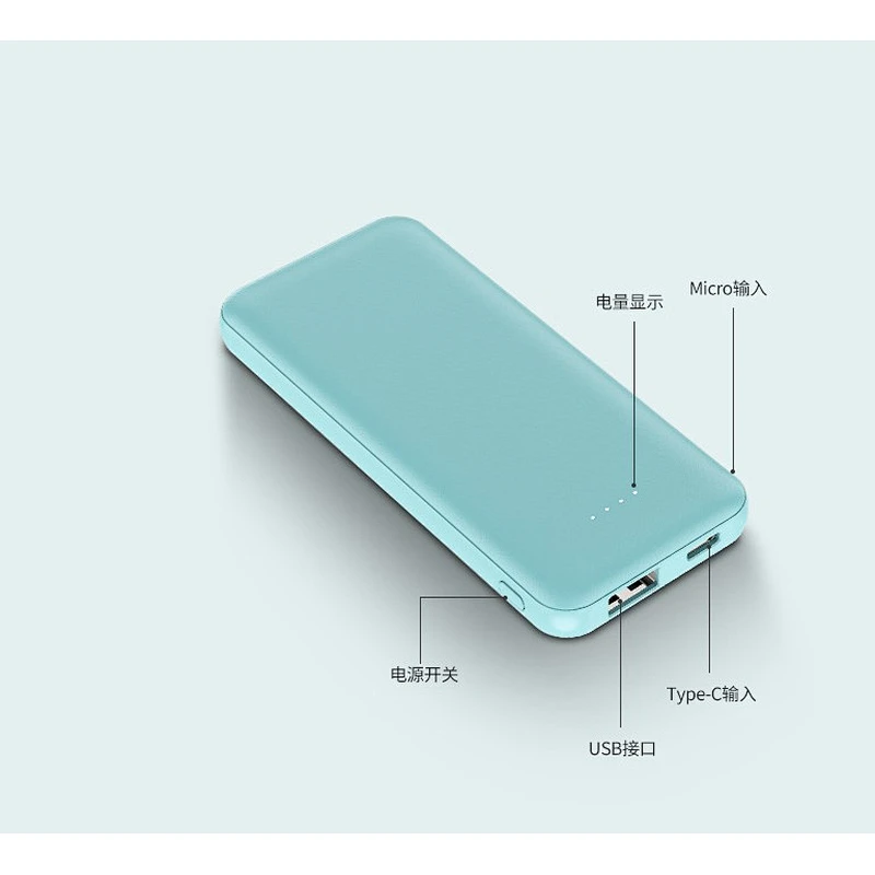 5000 mAh Portable slim power bank usb charger mobile universal power bank charger for Huawei Samsung Xiaomi iphone Sony