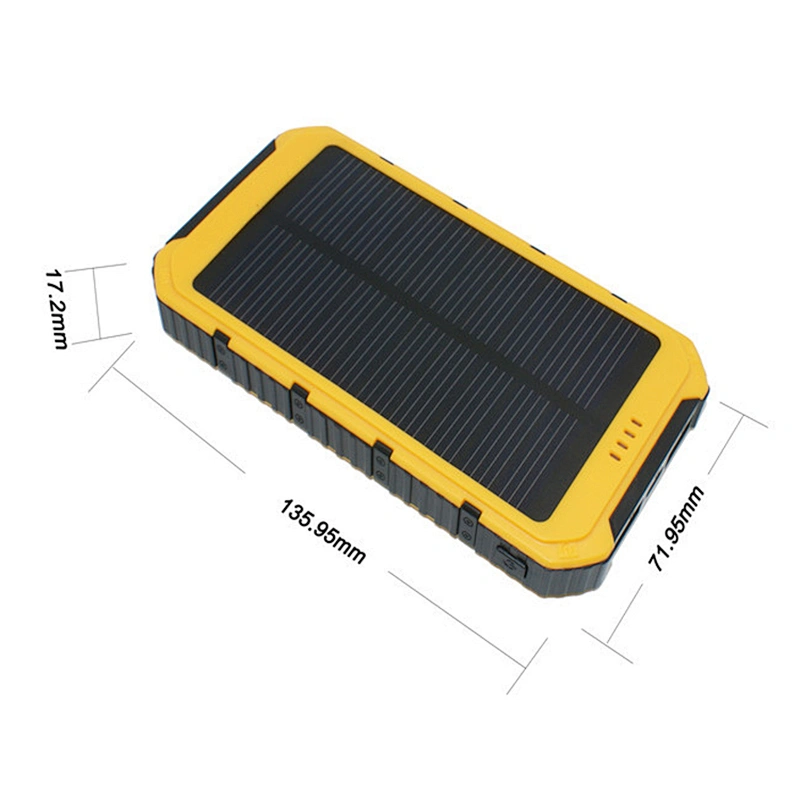 Portable Charger, 8000mah Solar Panel Charger Power Bank with Fast Technology for Iphone
