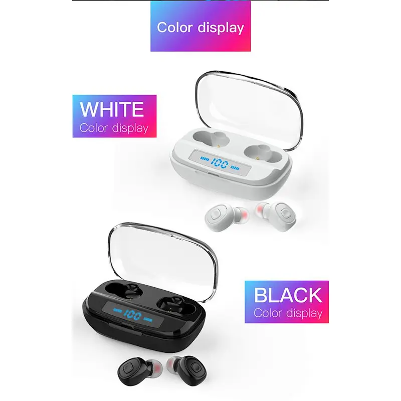 Logo branded fashion earbuds TWS Wireless Earbuds Headphones With Charging Power Bank For iPhone Android