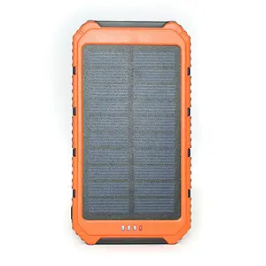 Portable Charger, 8000mah Solar Panel Charger Power Bank with Fast Technology for Iphone