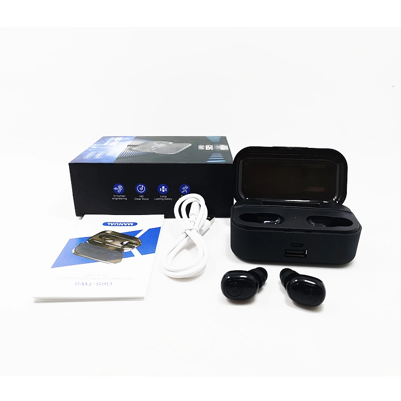 2019 latest super power 2200mAh TWS wireless earbuds portable mini sports earphone headphone earpones with charging case