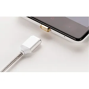 Amazon Hot selling fashionable Nylon tangle free magnetic usb cable for Iphone mobilephone