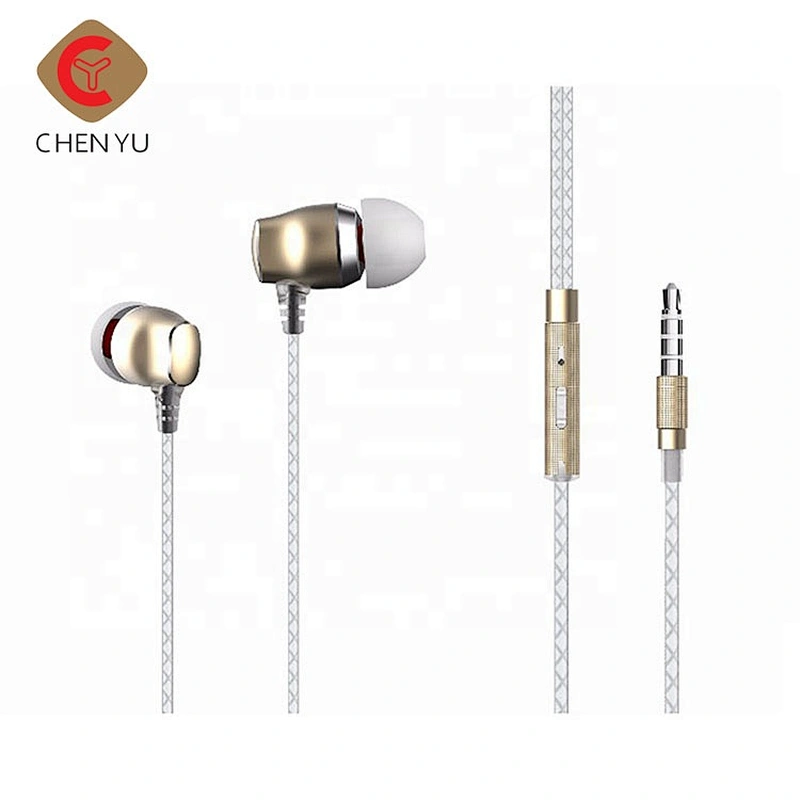 Wholesale sport music in ear wired earphone with mic