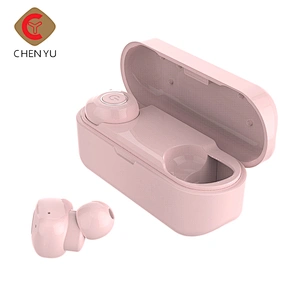 Promotional 2019 Wireless Headphones Stereo 5.0 Blue tooth Mini Earphone In-ear TWS Earbuds for Phone